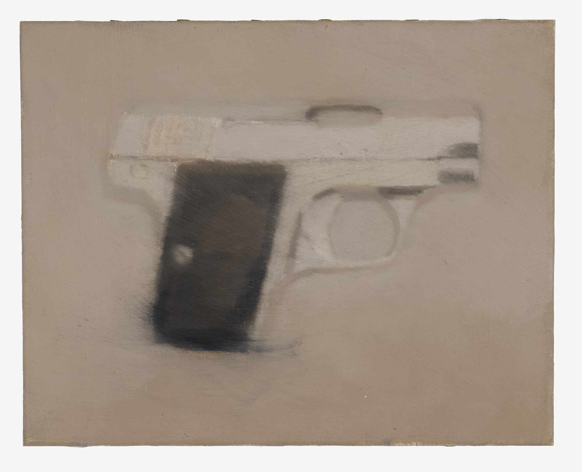 UNTITLED PISTOL - 2022 - SIZE: 10 X 8 INCHES - OIL ON LINEN