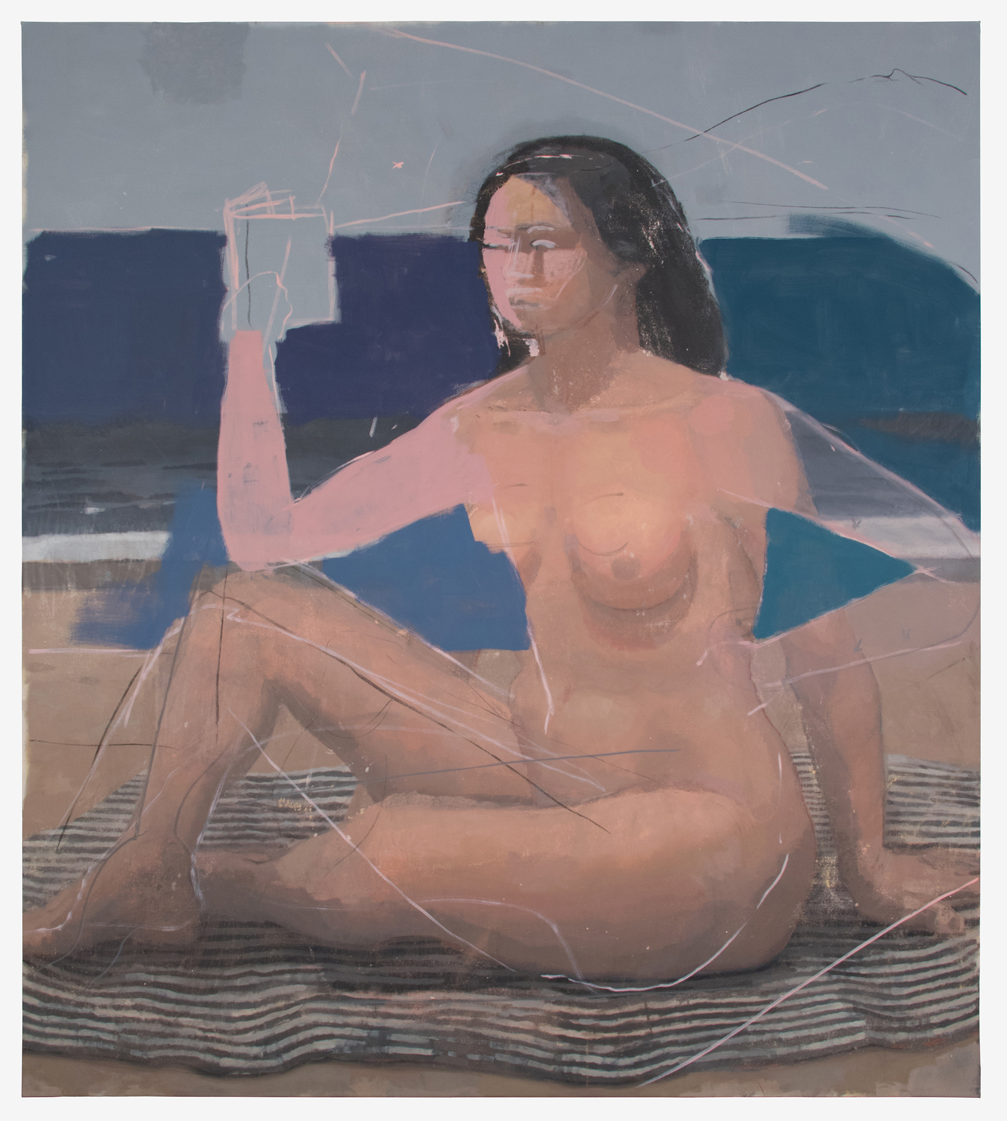 Bather - Year - SIZE: 84 X 96 INCHES - OIL ON Canvas