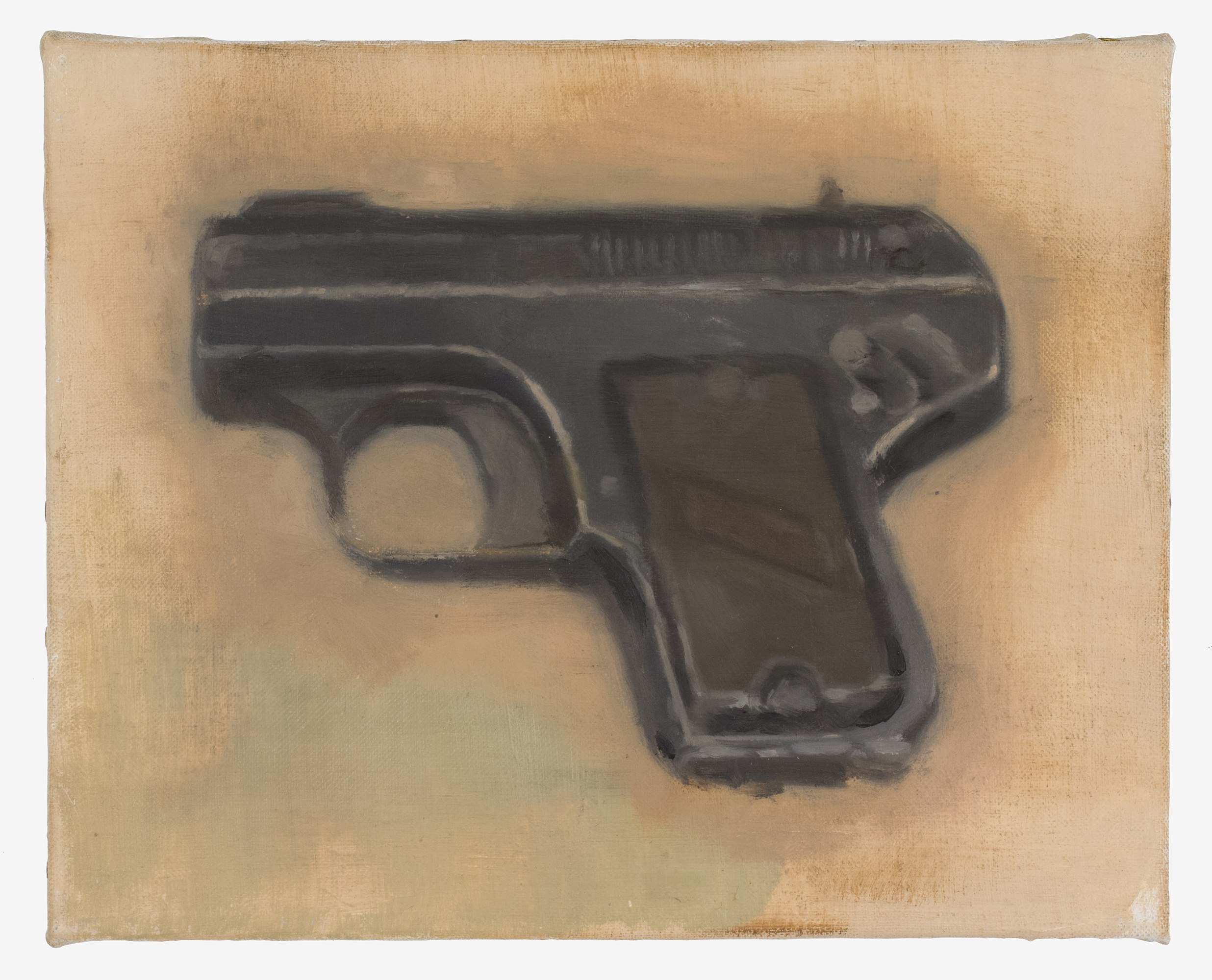 UNTITLED PISTOL - 2022 - SIZE: 10 X 8 INCHES - OIL ON LINEN